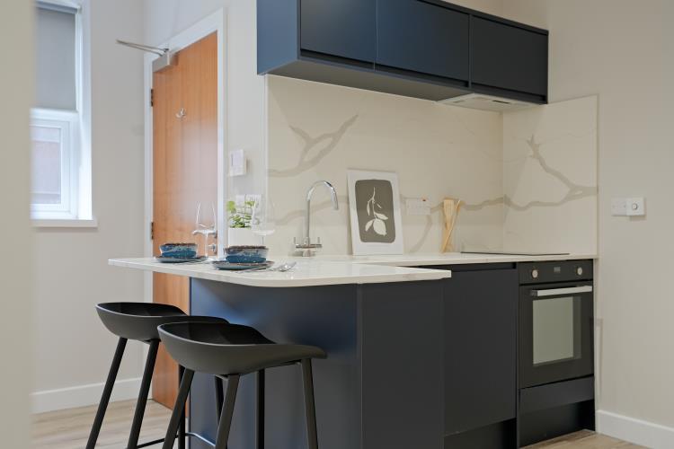 Renovated Partitioned Studio Apartment<br>6 Huttons Buildings, 146 West Street, City Centre, Sheffield S1 4AR