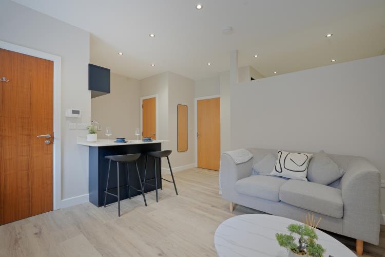 Renovated Partitioned Studio Apartment<br>6 Huttons Buildings, 146 West Street, City Centre, Sheffield S1 4AR