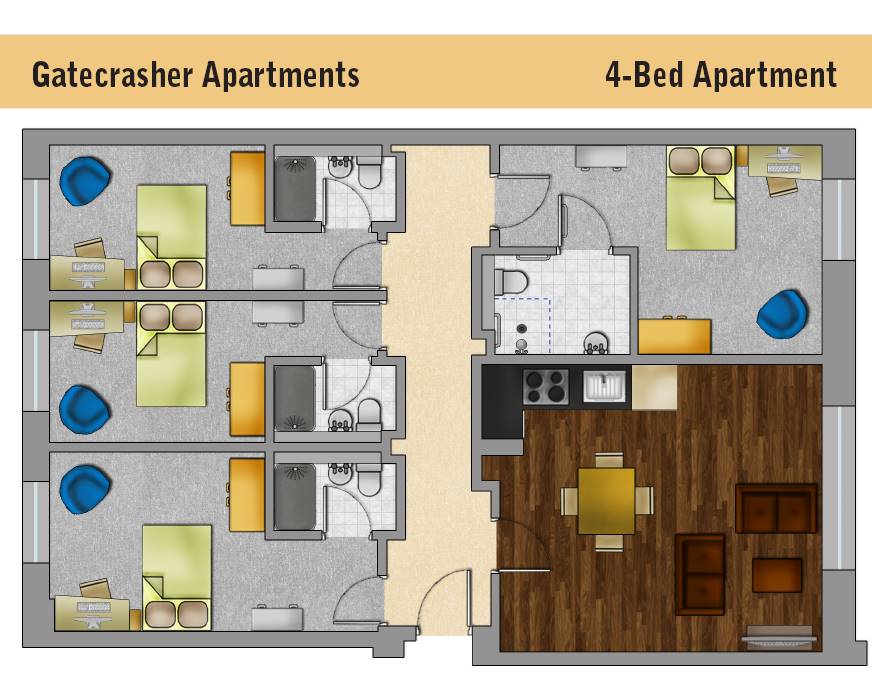 student-apartment-4-bedroom-city-centre-sheffield-student-accommodation